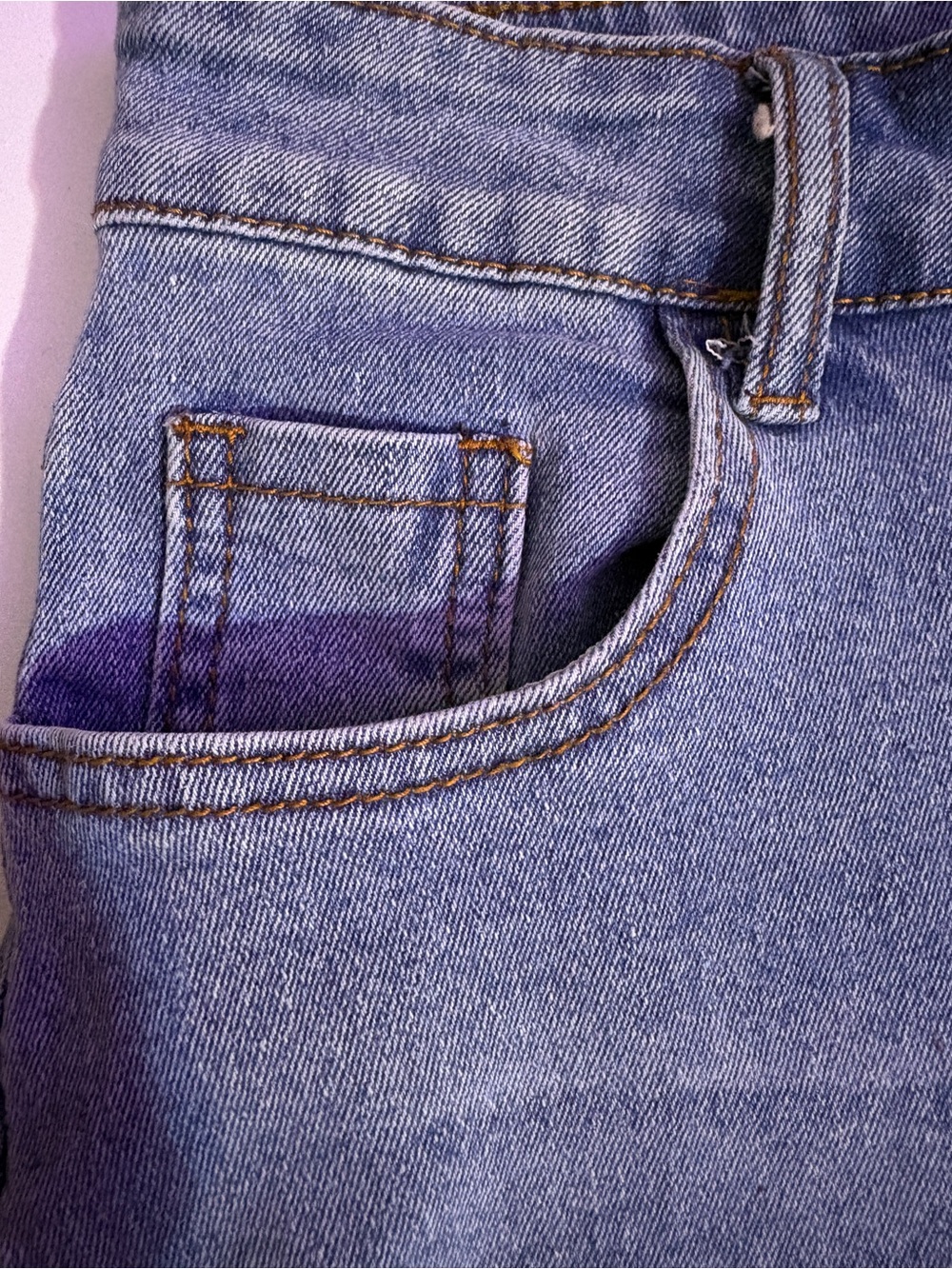 SHEIN Light Blue Rolled Cuff Denim Shorts - Picture 4 of 10